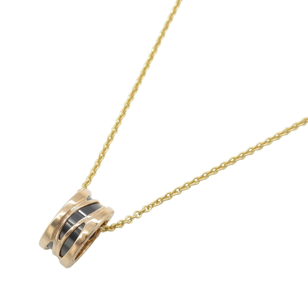 B.Zero1 Pendant Necklace Ceramic and 18K Rose Gold