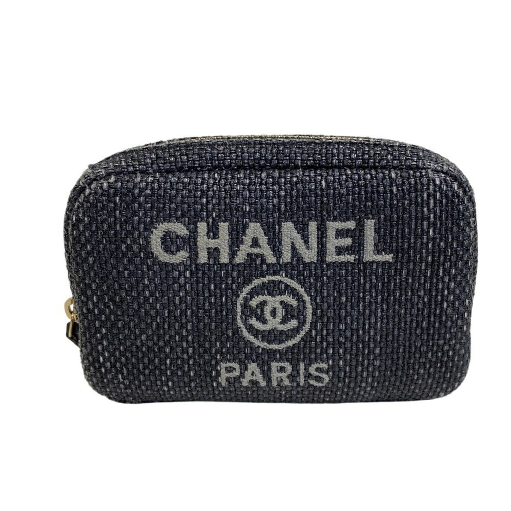 Deauville Curvy Cosmetic Pouch Raffia Small