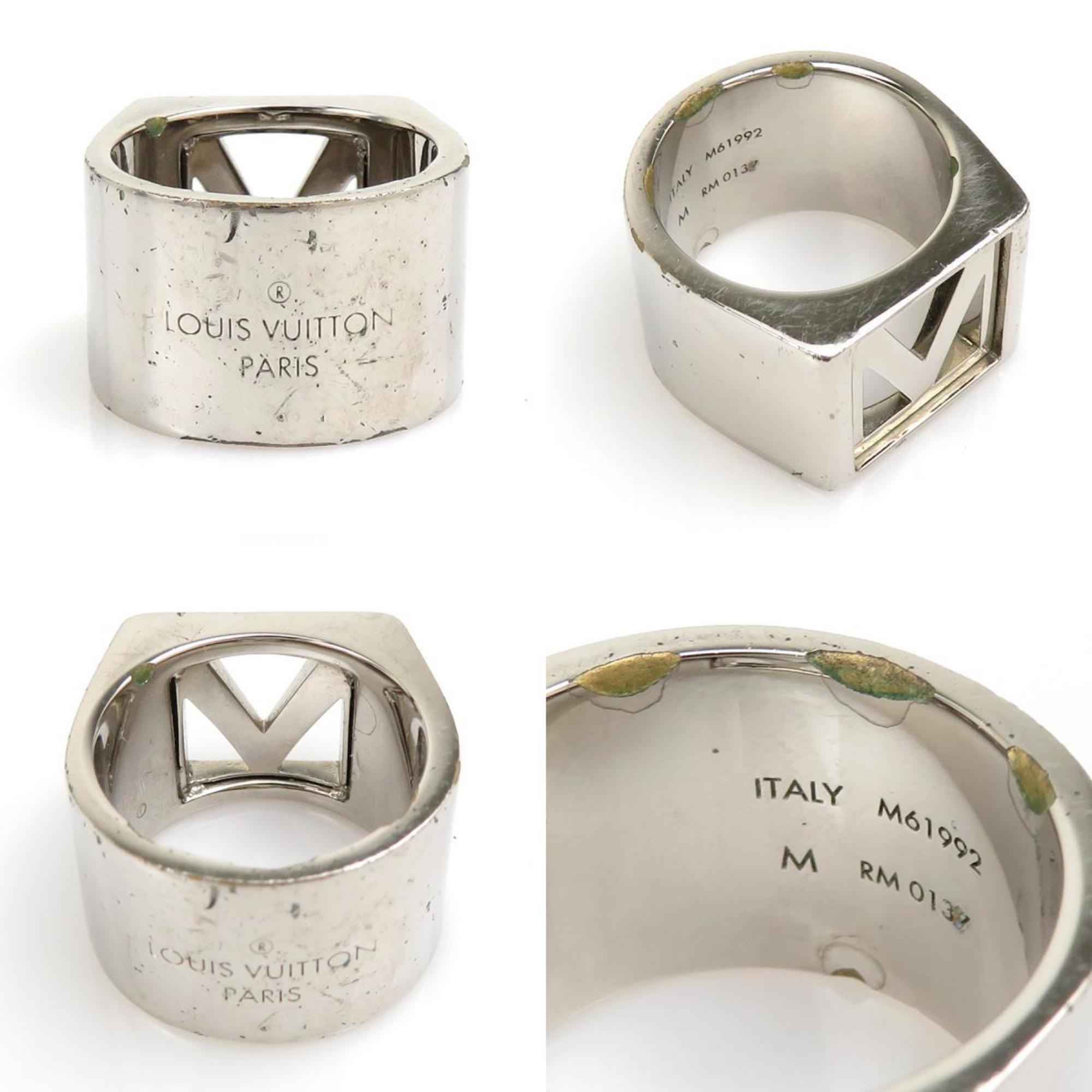 Chivalier V Square Ring Metal Silver