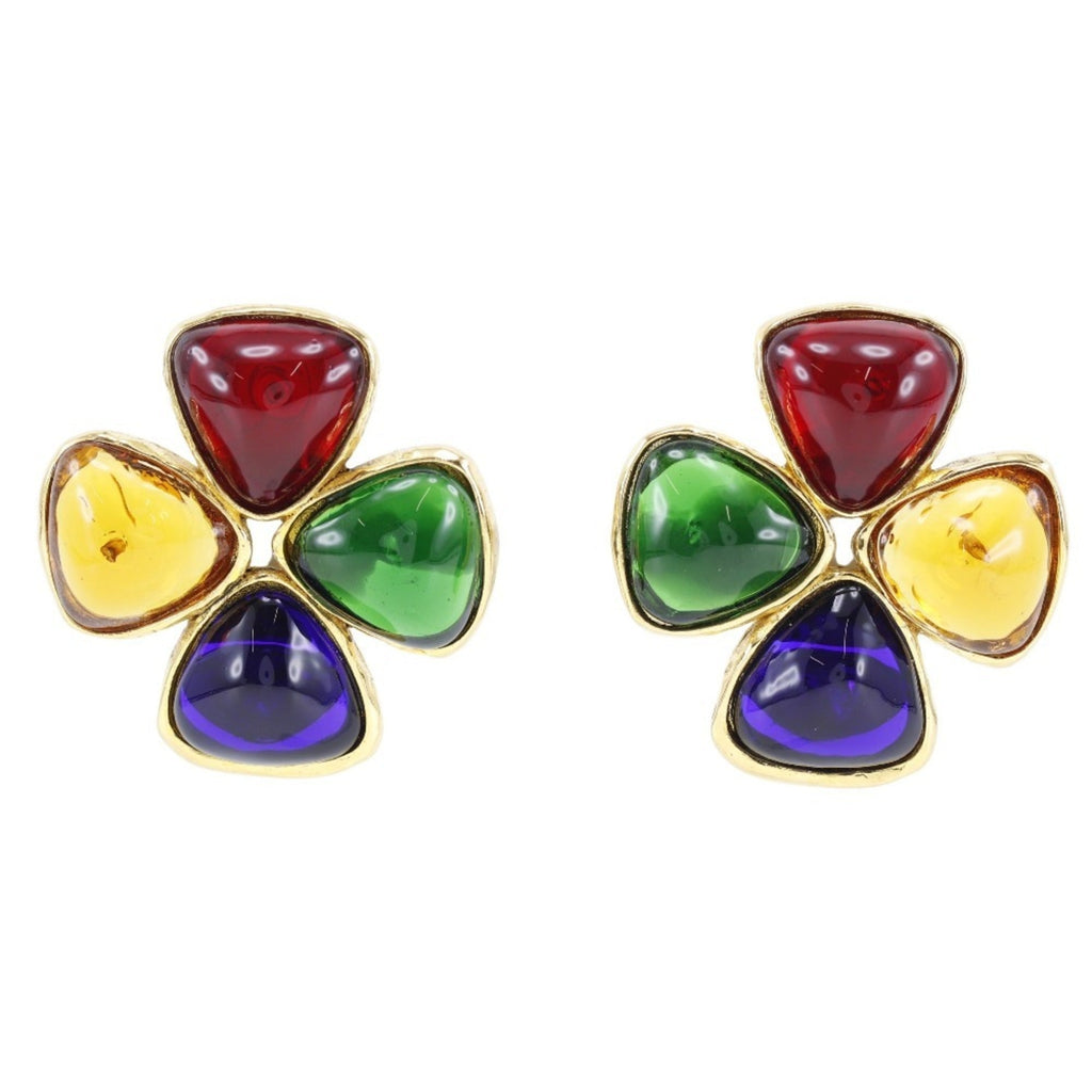Clip-On Earrings Clip-On Gold-Tone Metal