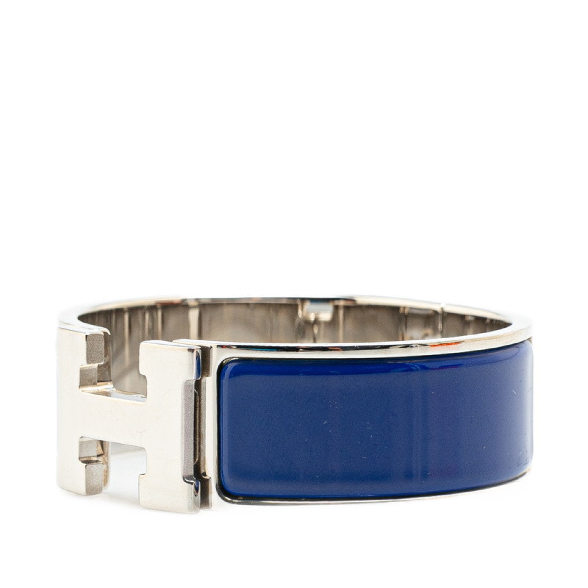 Click-Clack H GM Bracelet Metal Blue and Silver