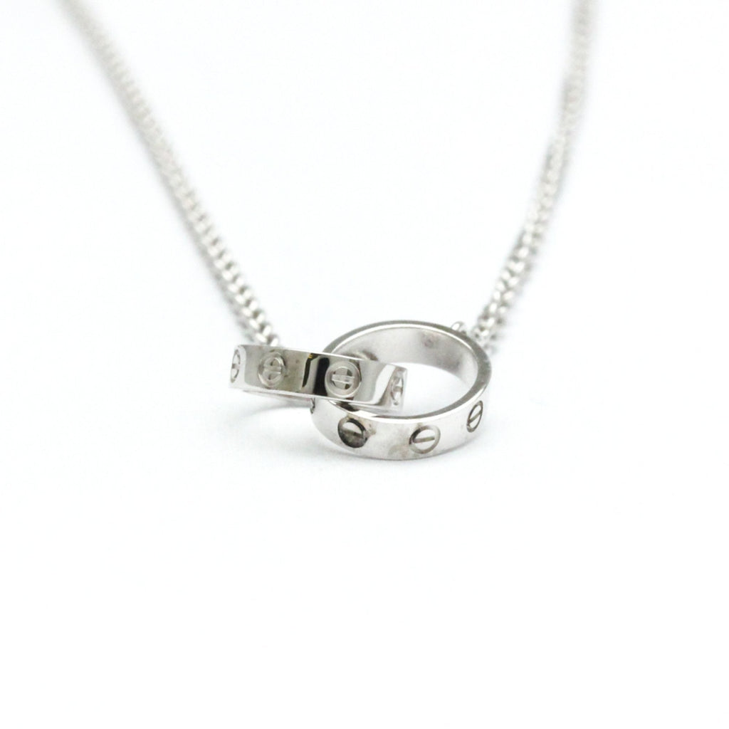 Pendant Necklace 18K White Gold