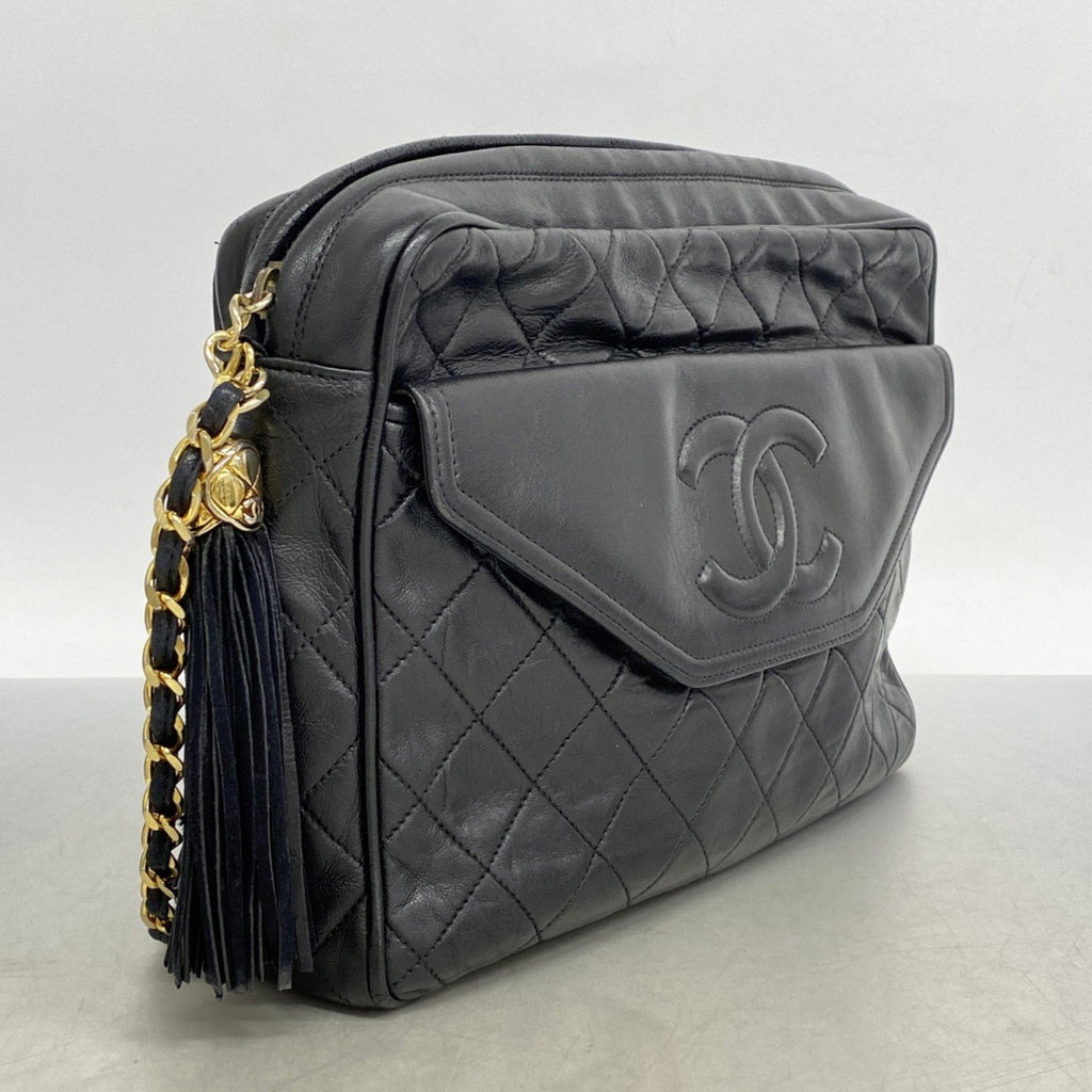 Vintage Front Pocket Camera Bag Quilted Lambskin Medium