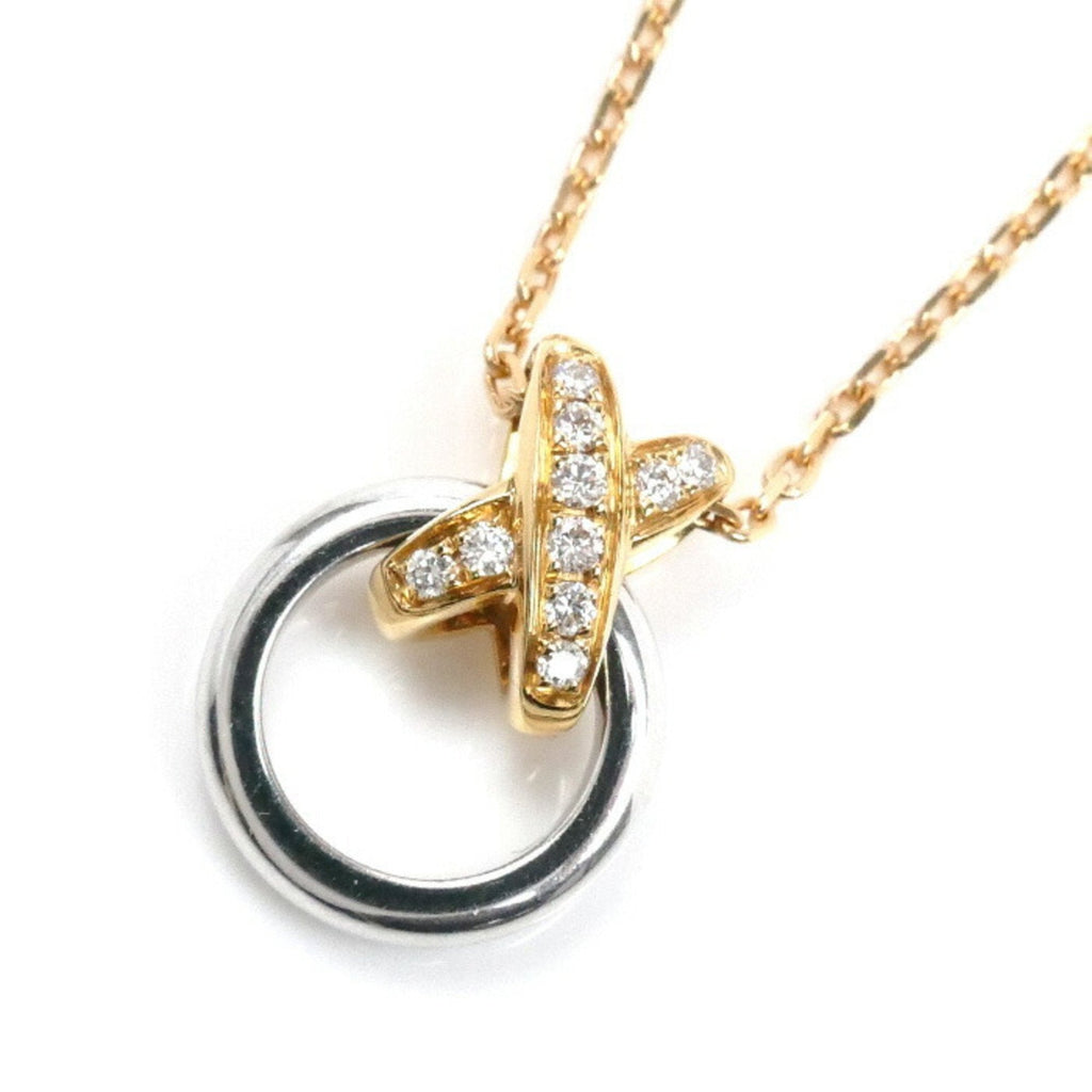 Pendant Necklace 18K Rose Gold and 18K White Gold
