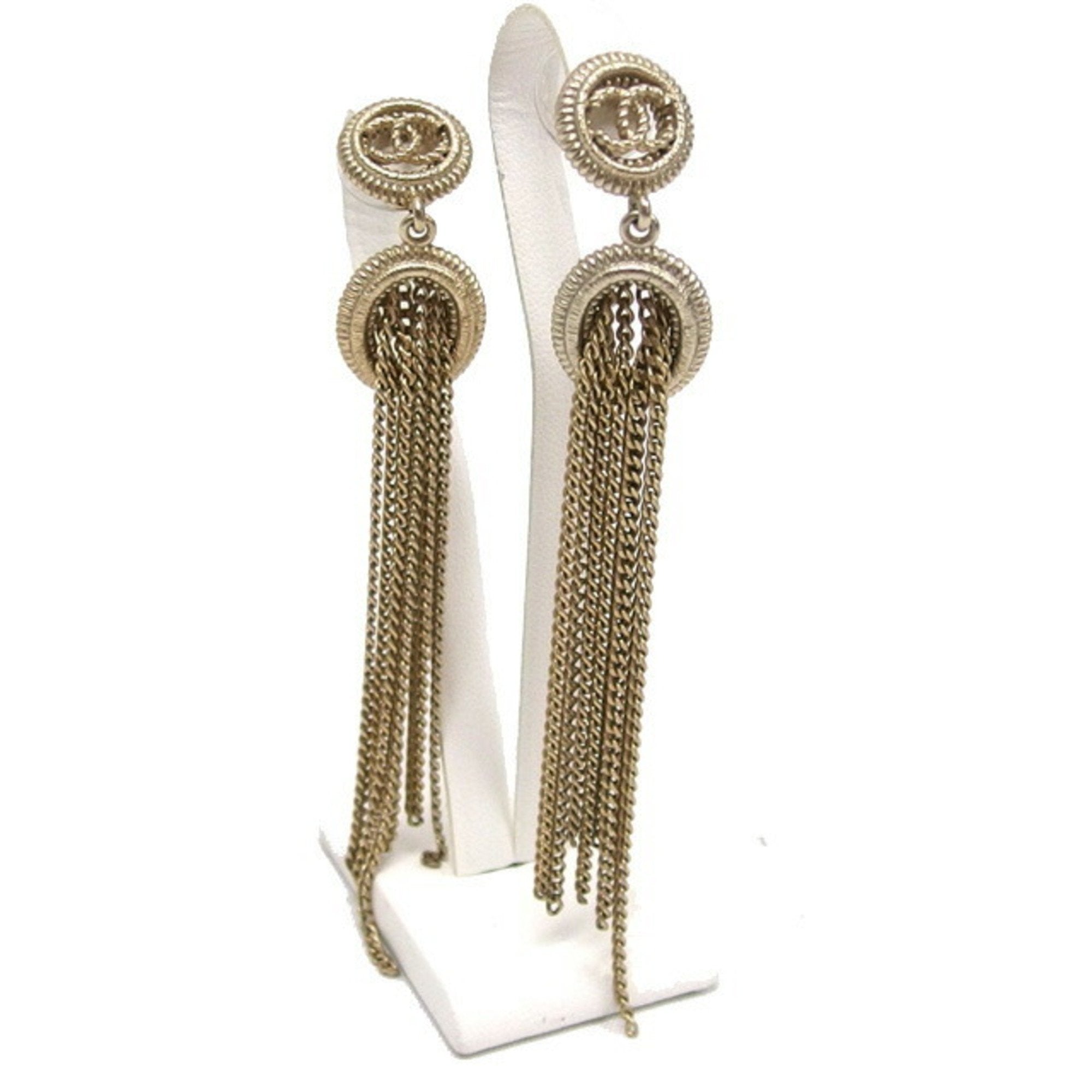CC Logo Earrings Gold-Tone Metal Gold-Tone Metal
