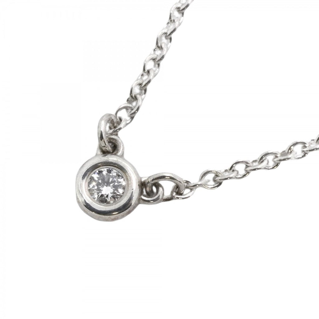 Elsa Peretti Diamonds By The Yard Pendant Necklace Sterling Silver and Diamond