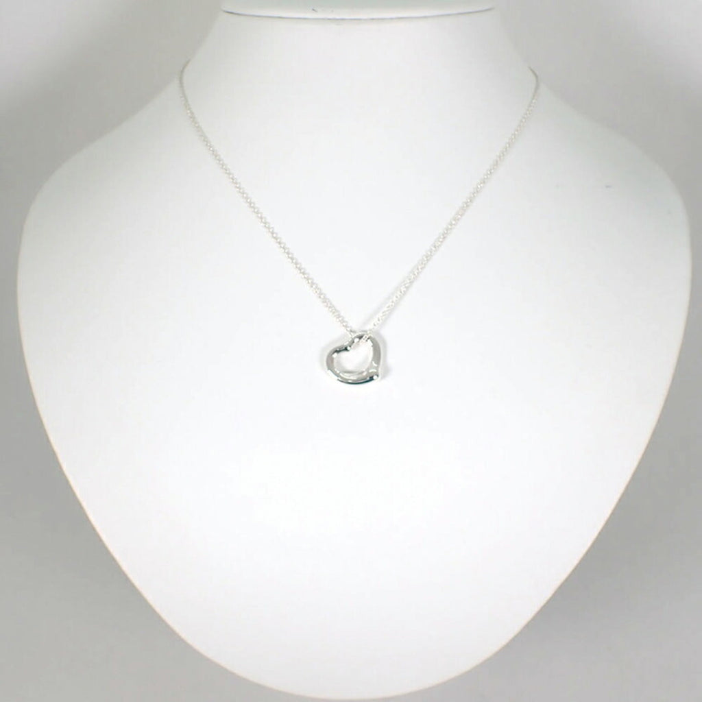 Heart Pendant Necklace Sterling Silver