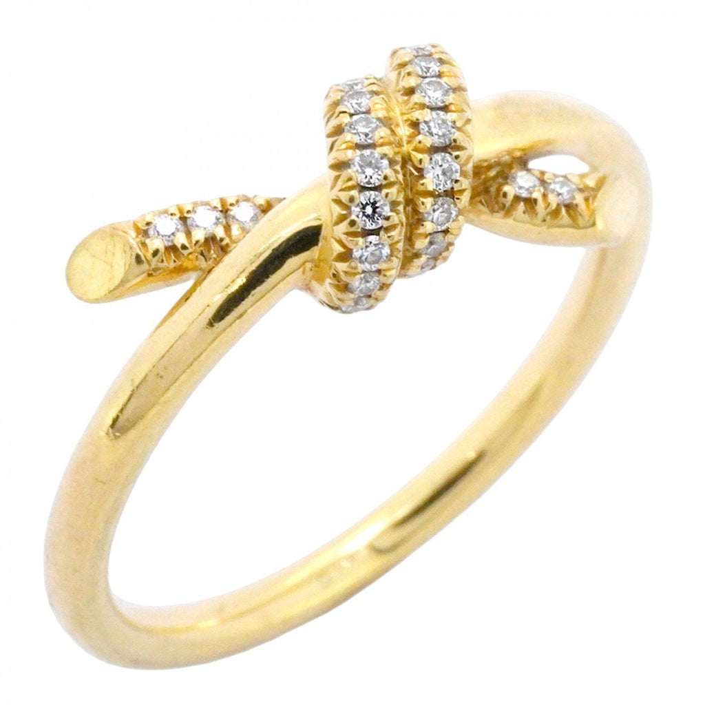 Knot Ring 18K Yellow Gold with Diamond