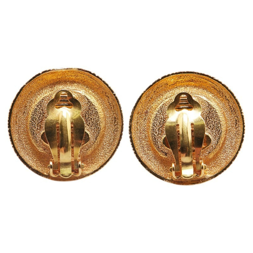 Earrings Pearl Gold-Tone Metal