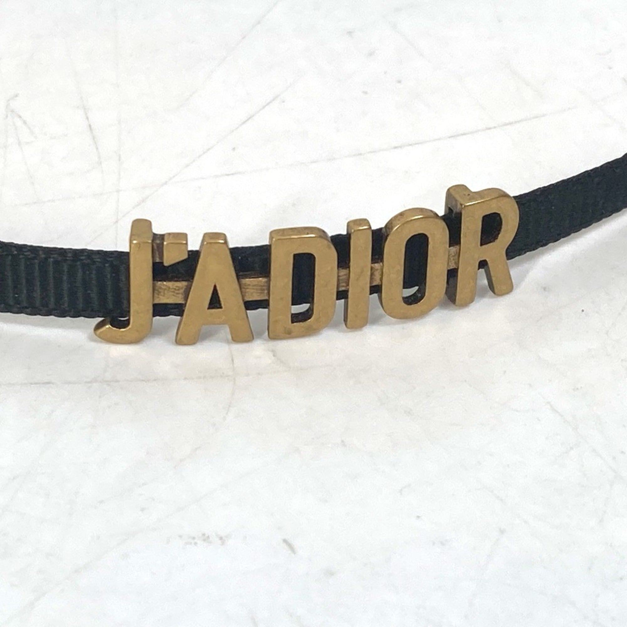 Choker Necklace Gold Black