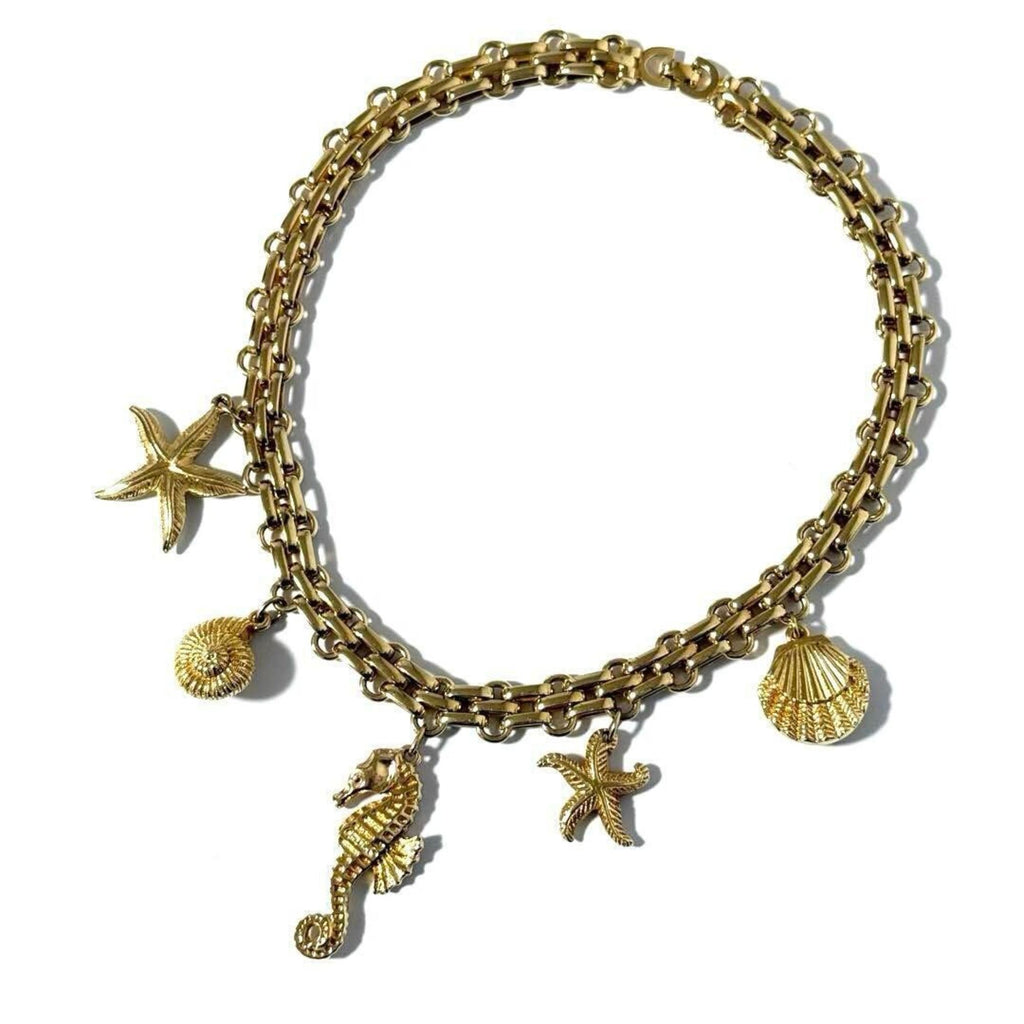 Pendant Necklace Metal Marine