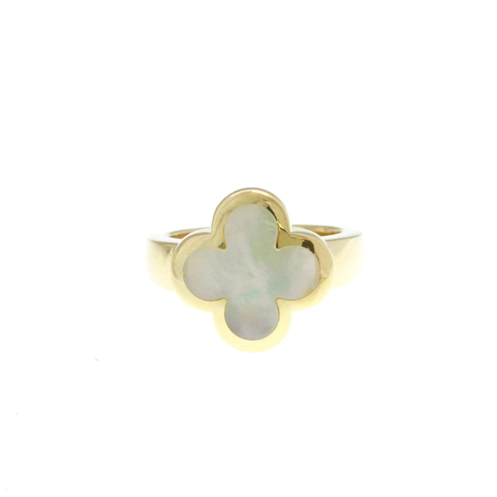 Alhambra Ring 18K Yellow Gold and Mother of Pearl