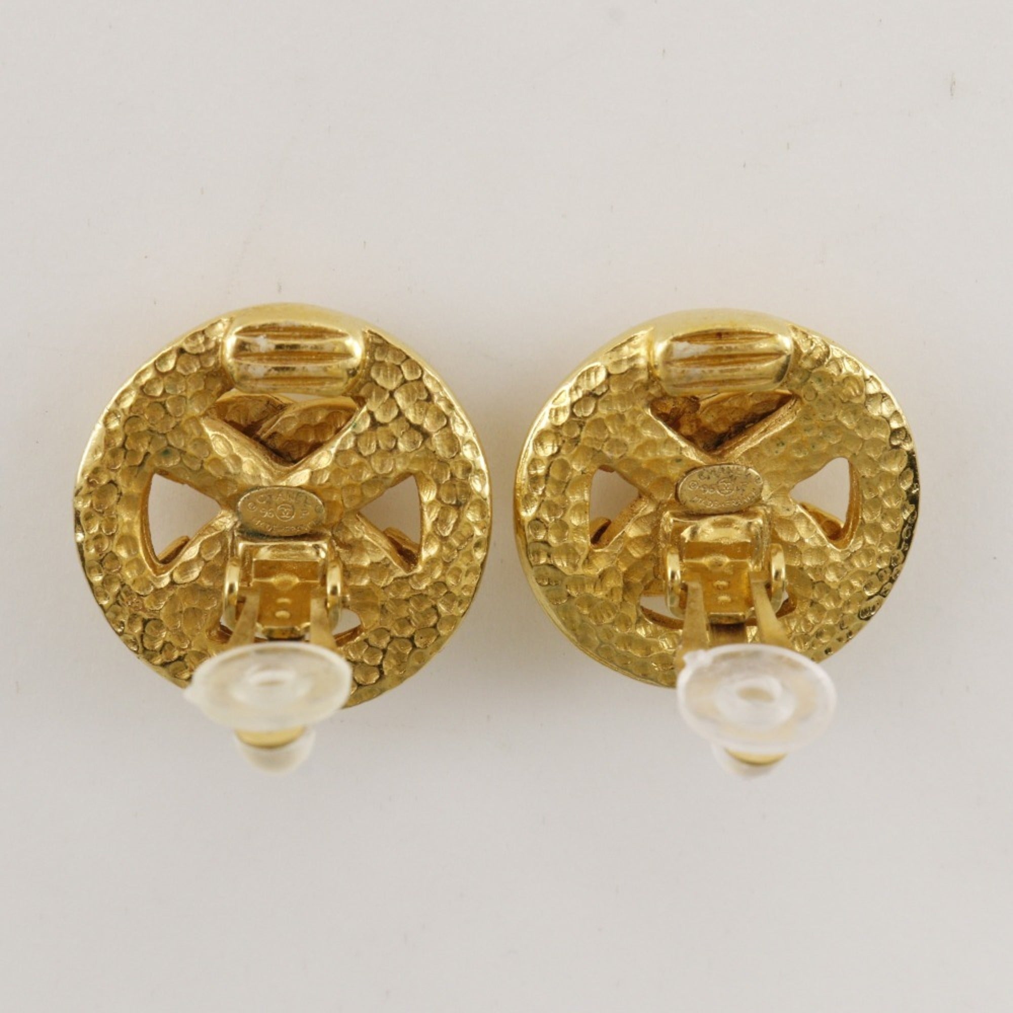 CC Logo Clip-On Earrings Metal