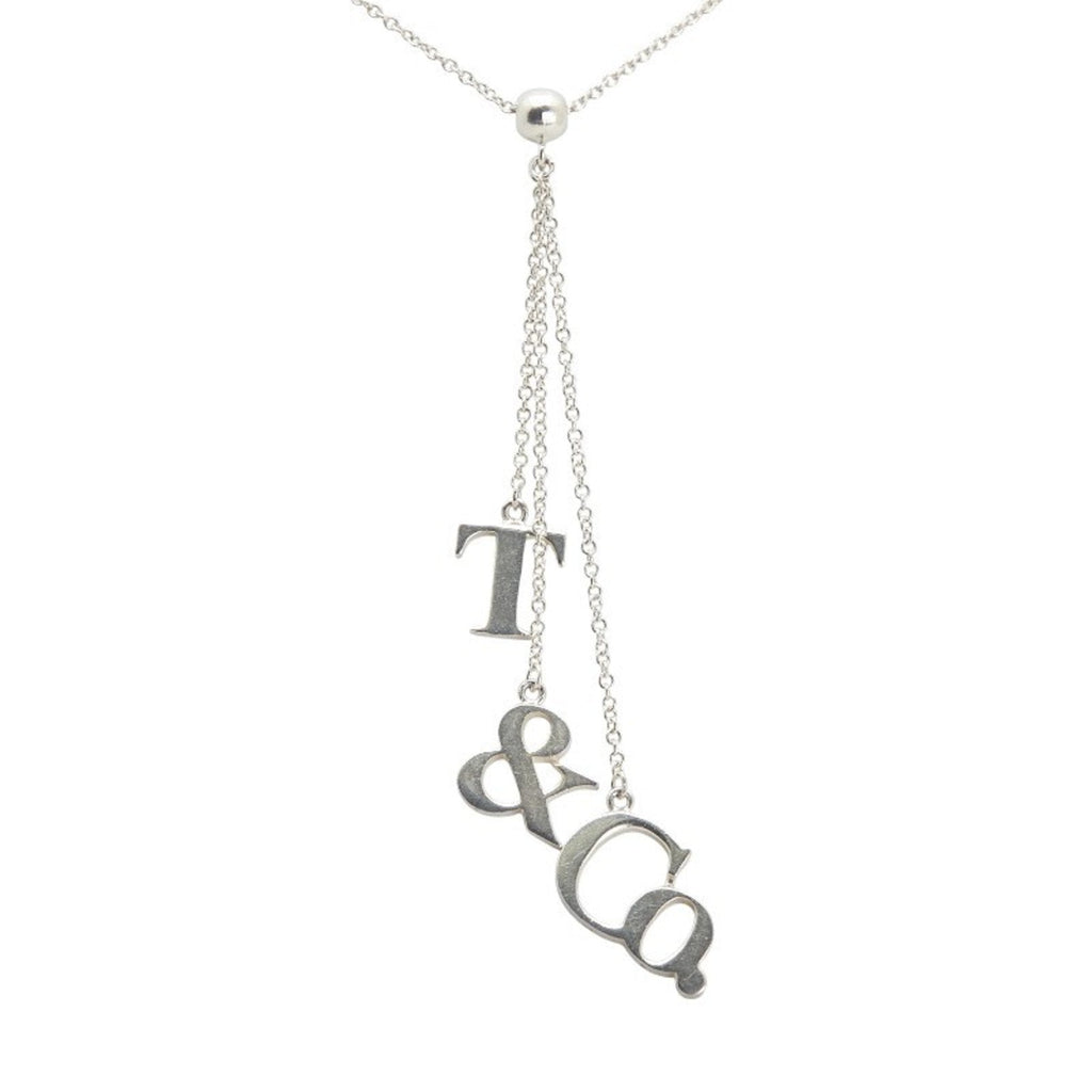 T Pendant Necklace Sterling Silver