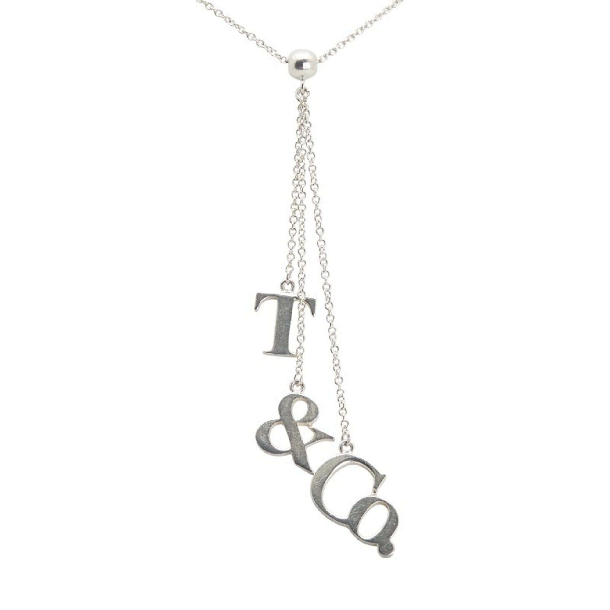 T Pendant Necklace Sterling Silver
