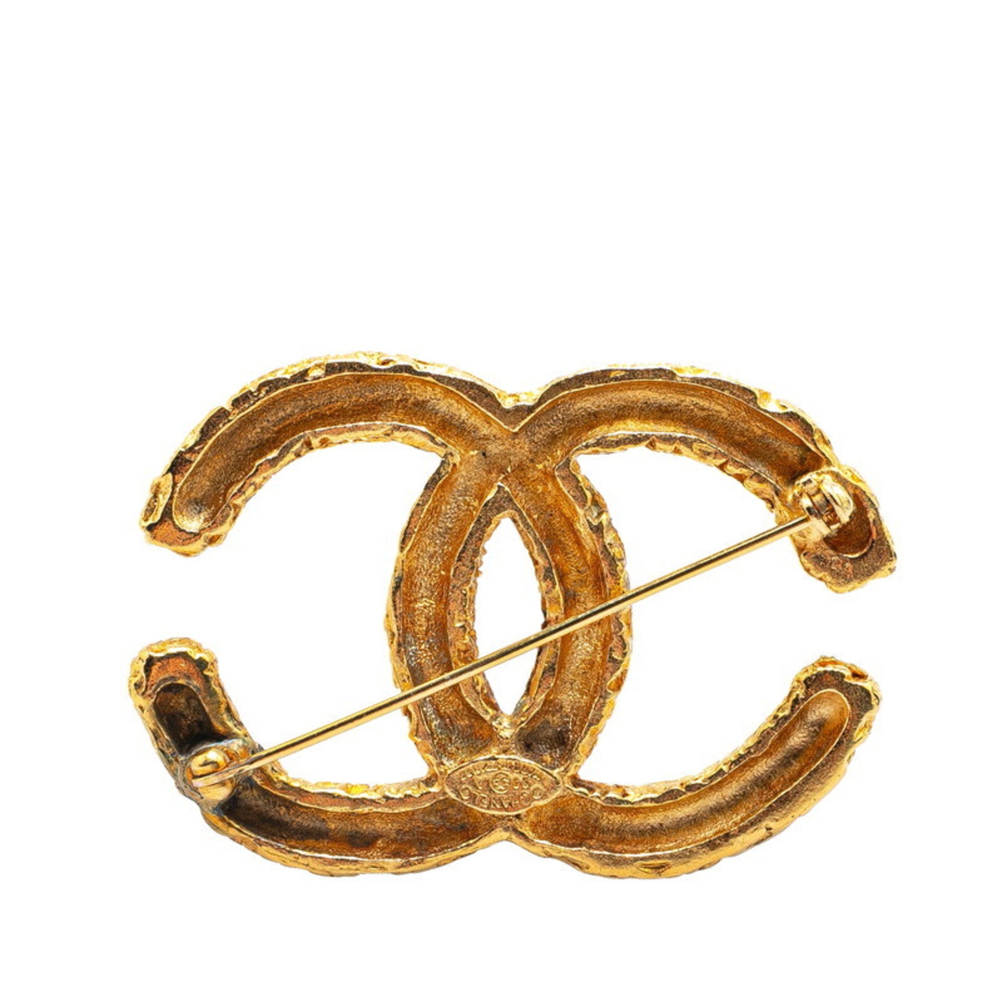 CC Logo Brooch Metal