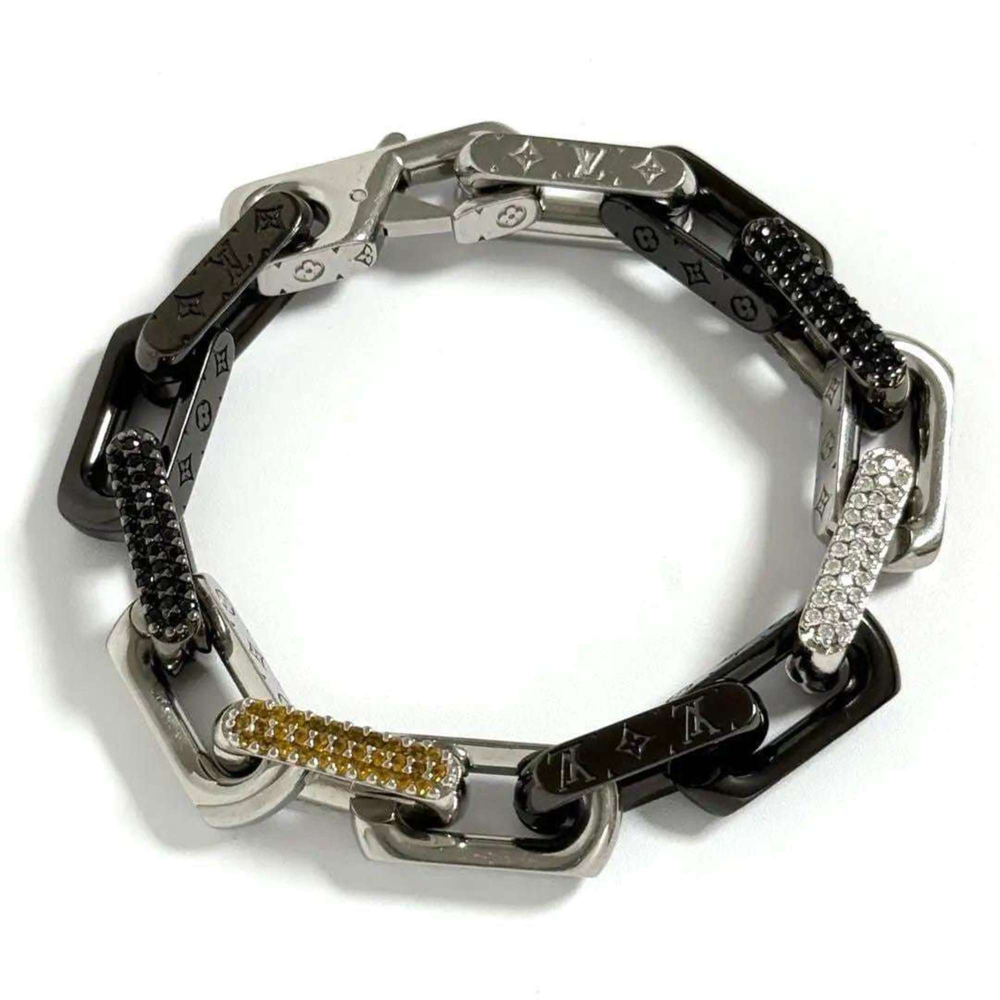Charm Bracelet Metal and Rhinestone Medium