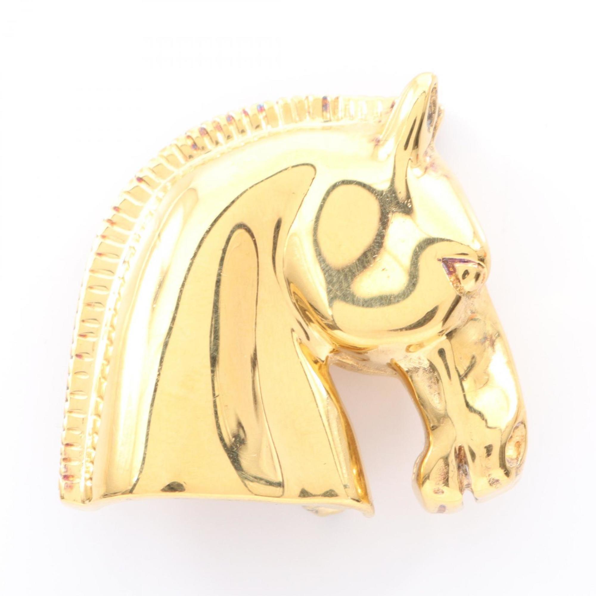 Horsehead Brooch Gold