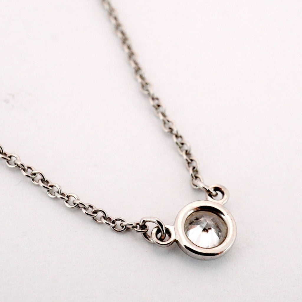 Elsa Peretti Diamonds By The Yard Pendant Necklace Platinum and Diamond