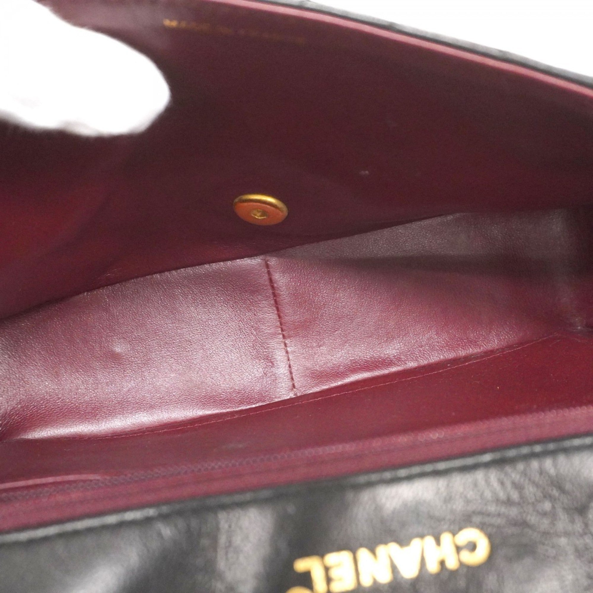 Vintage CC Chain Flap Bag Quilted Lambskin Small