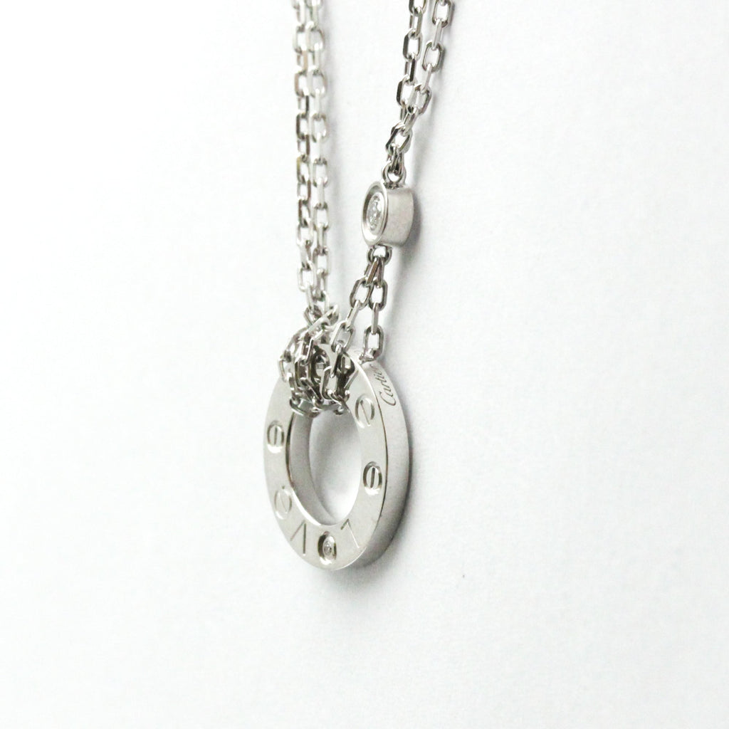 Pendant Necklace 18K White Gold with Diamond