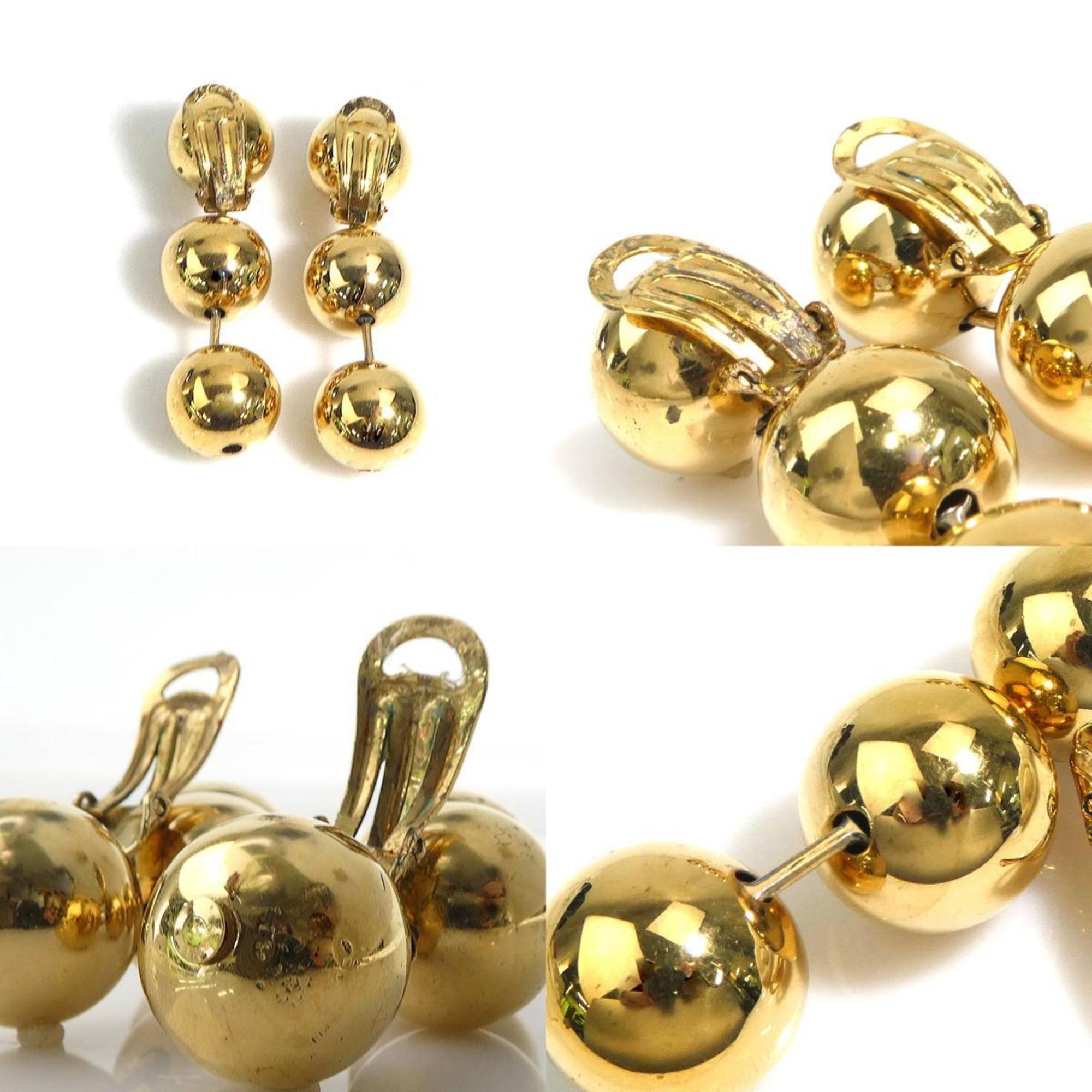 Earrings Gold-Tone Metal