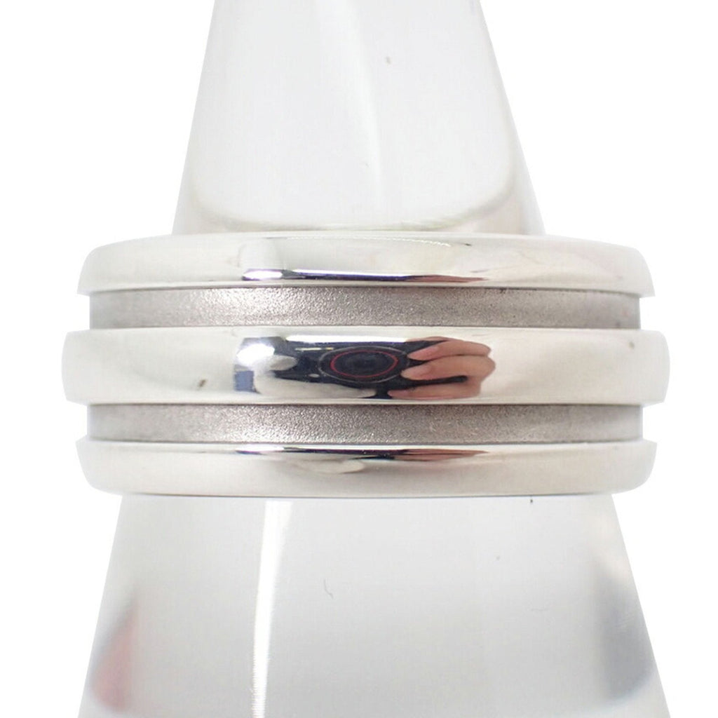 Grooved Double Line Ring Sterling Silver