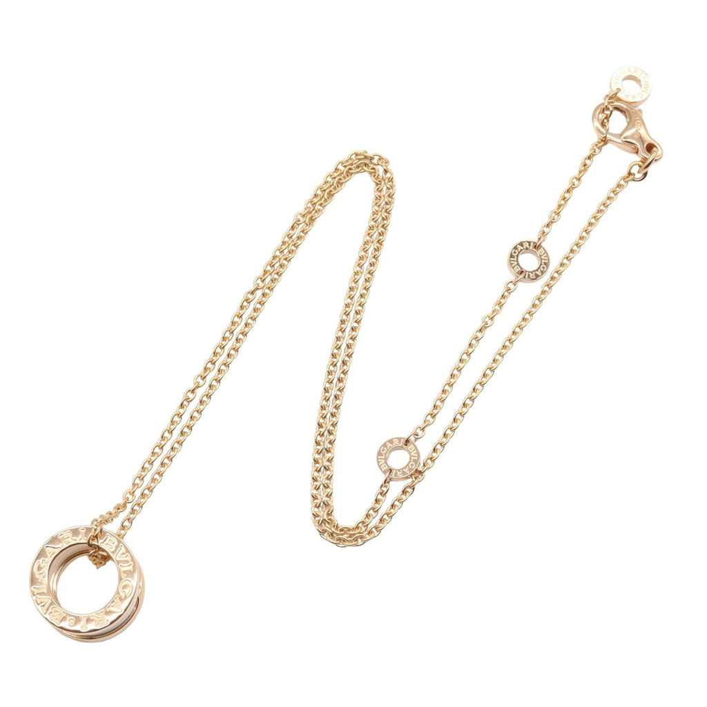 B.Zero1 Pendant Necklace Ceramic and 18K Rose Gold