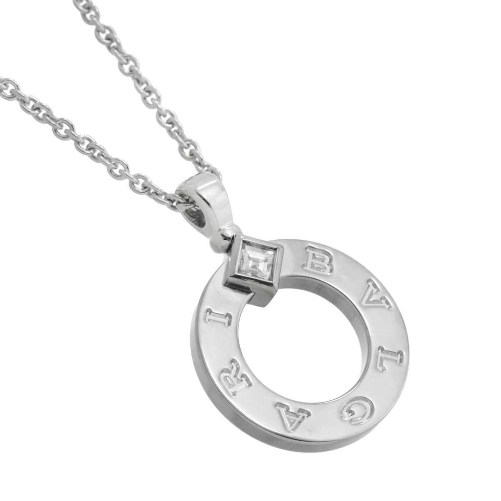 Pendant Necklace 18K White Gold 45cm