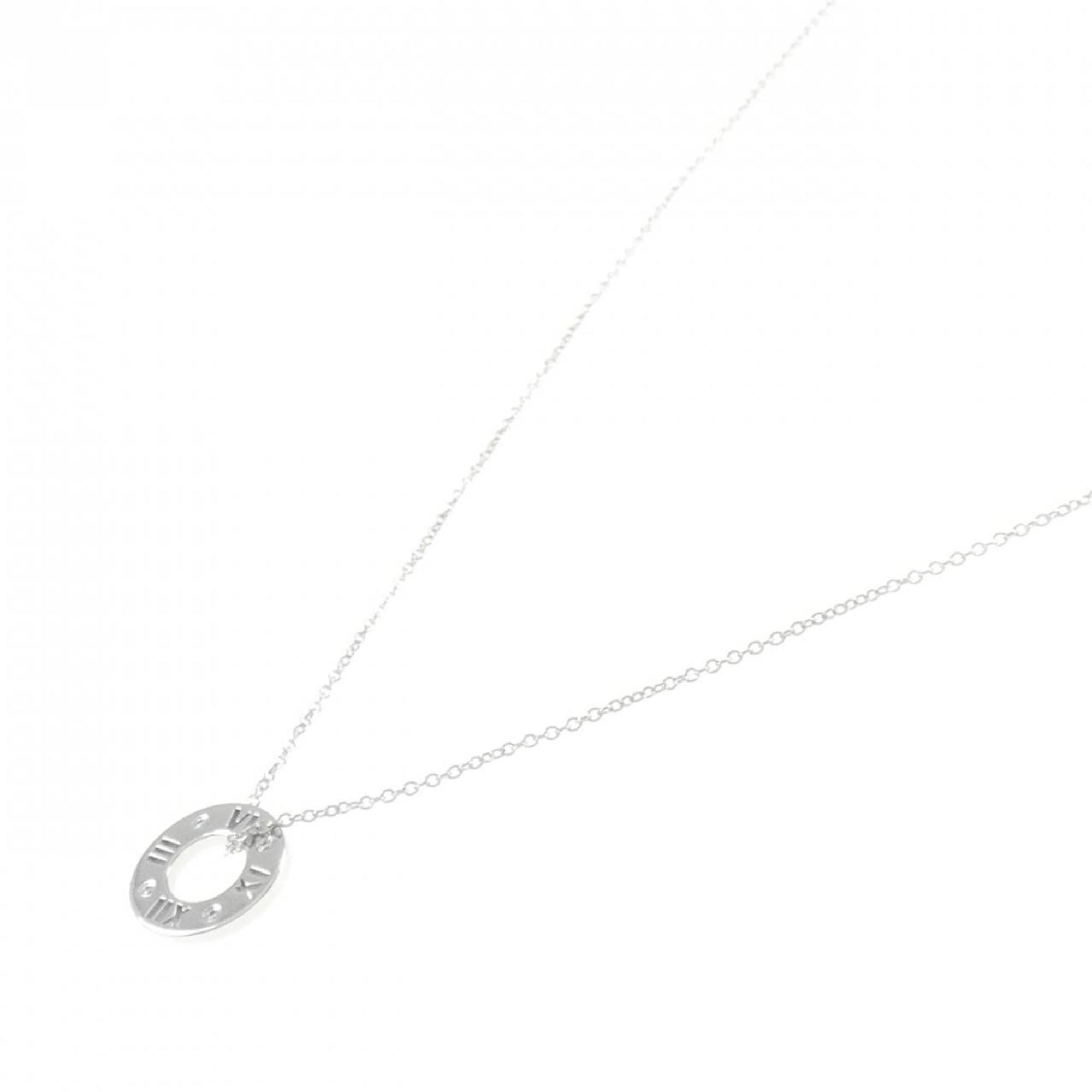 Atlas Pendant Necklace 18K White Gold
