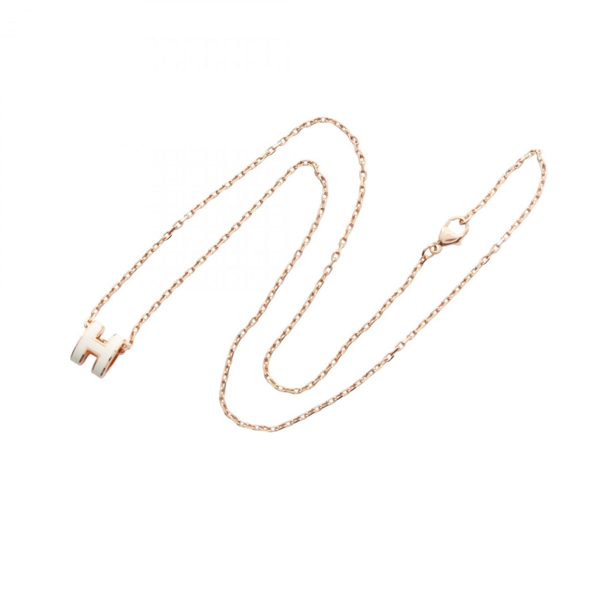 Pop H Pendant Necklace Gold-Tone Metal