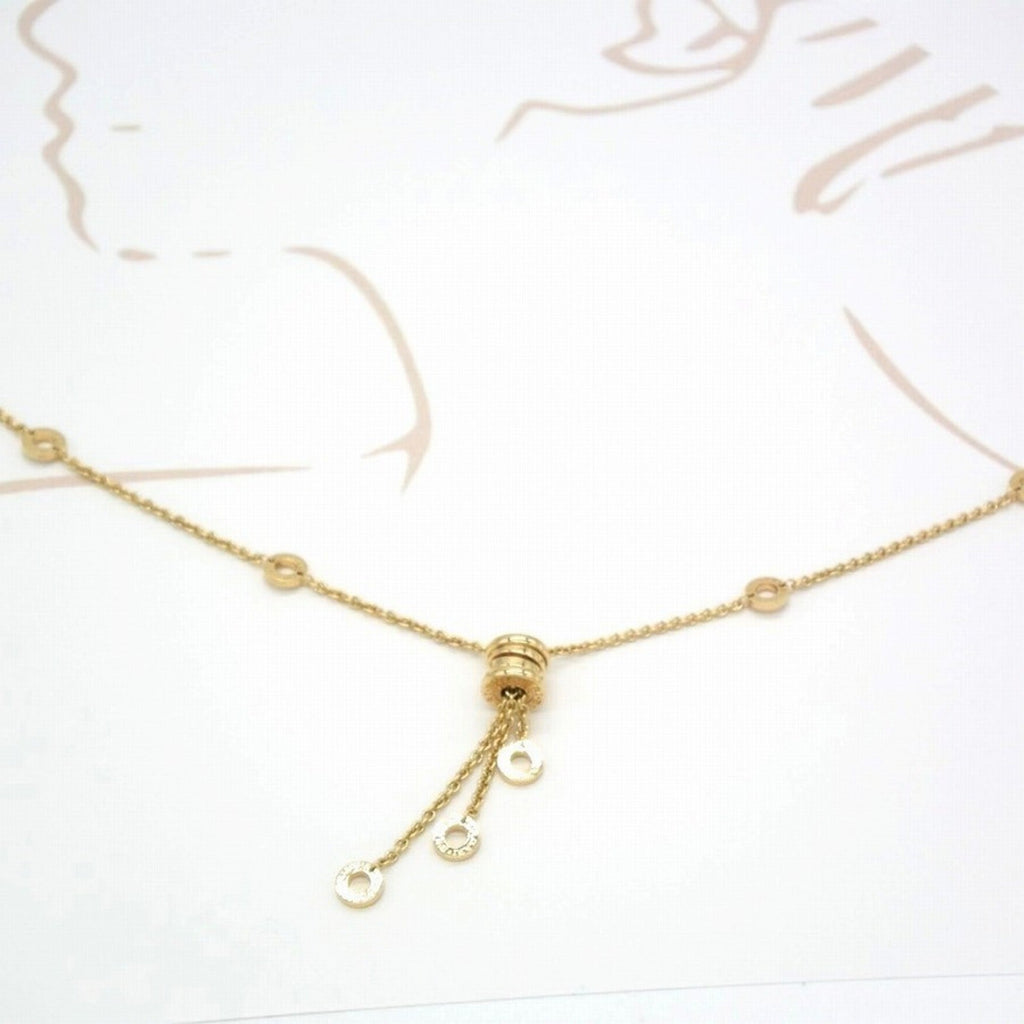 B.Zero1 Pendant Necklace 18K Yellow Gold