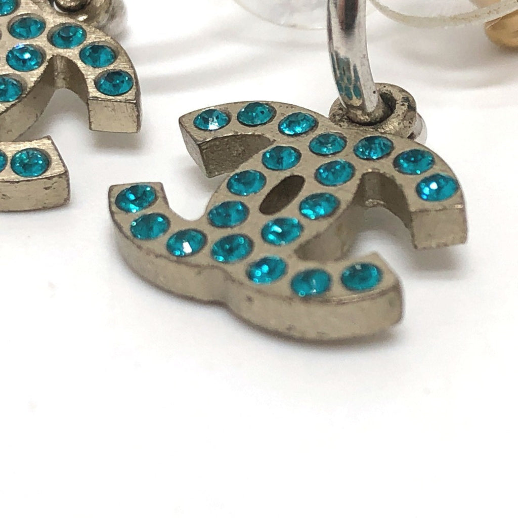 CC Logo Earrings Silver-Tone Metal Silver-Tone Metal