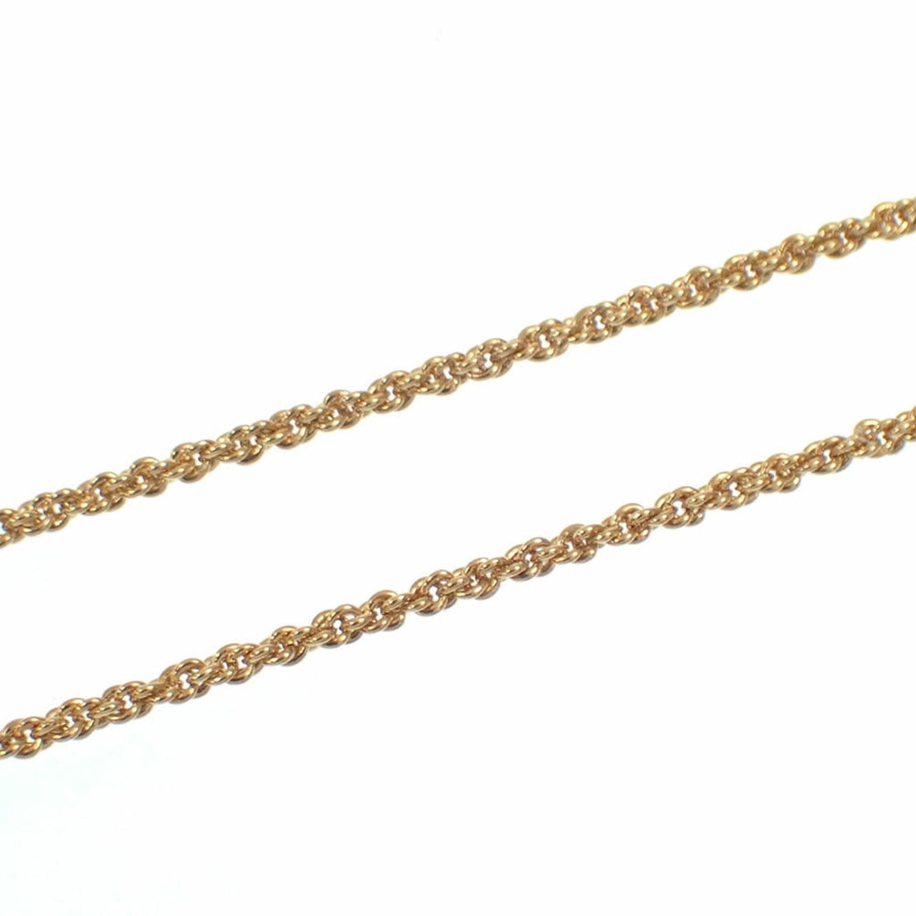 Pendant Necklace Gold with Rhinestone