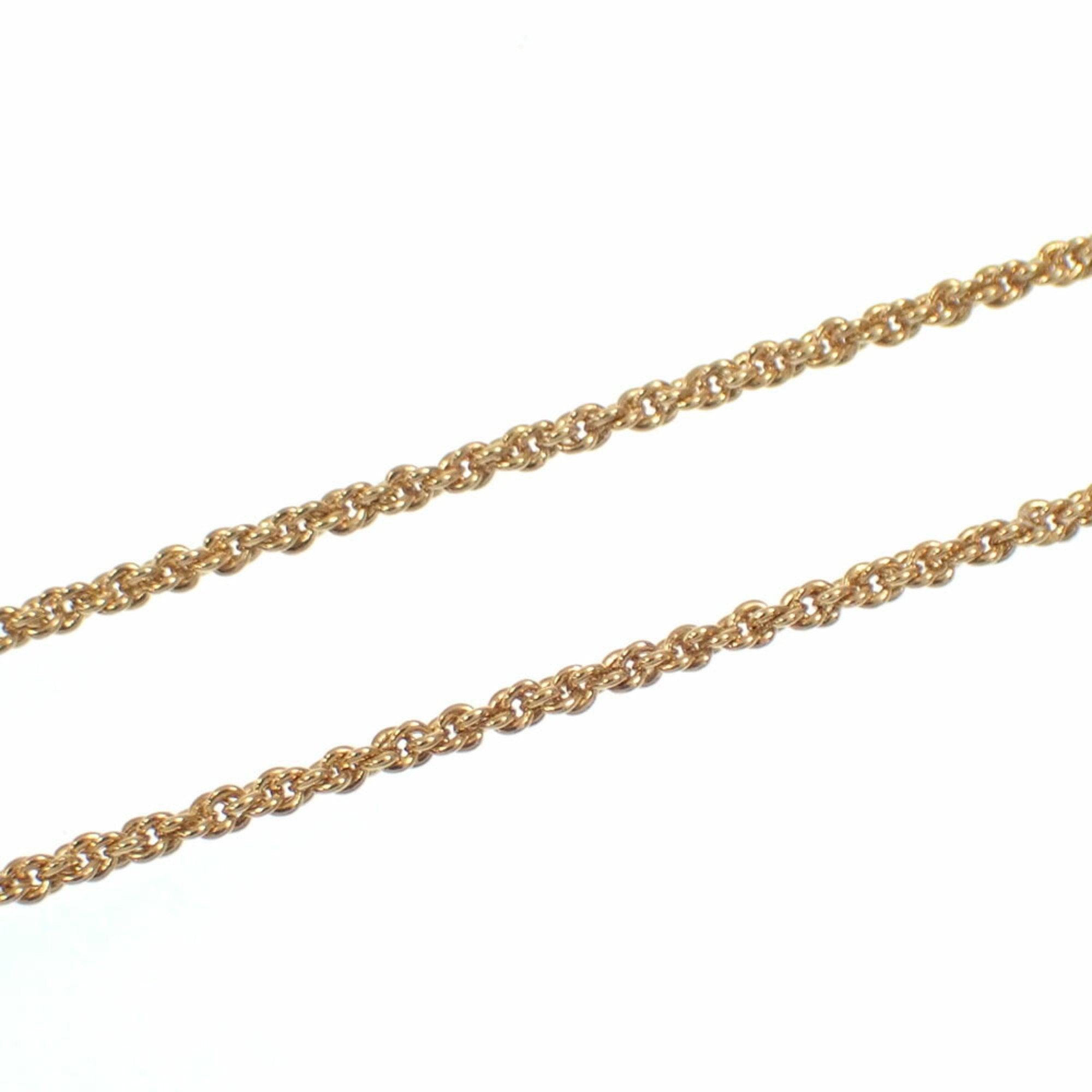 Pendant Necklace Gold with Rhinestone