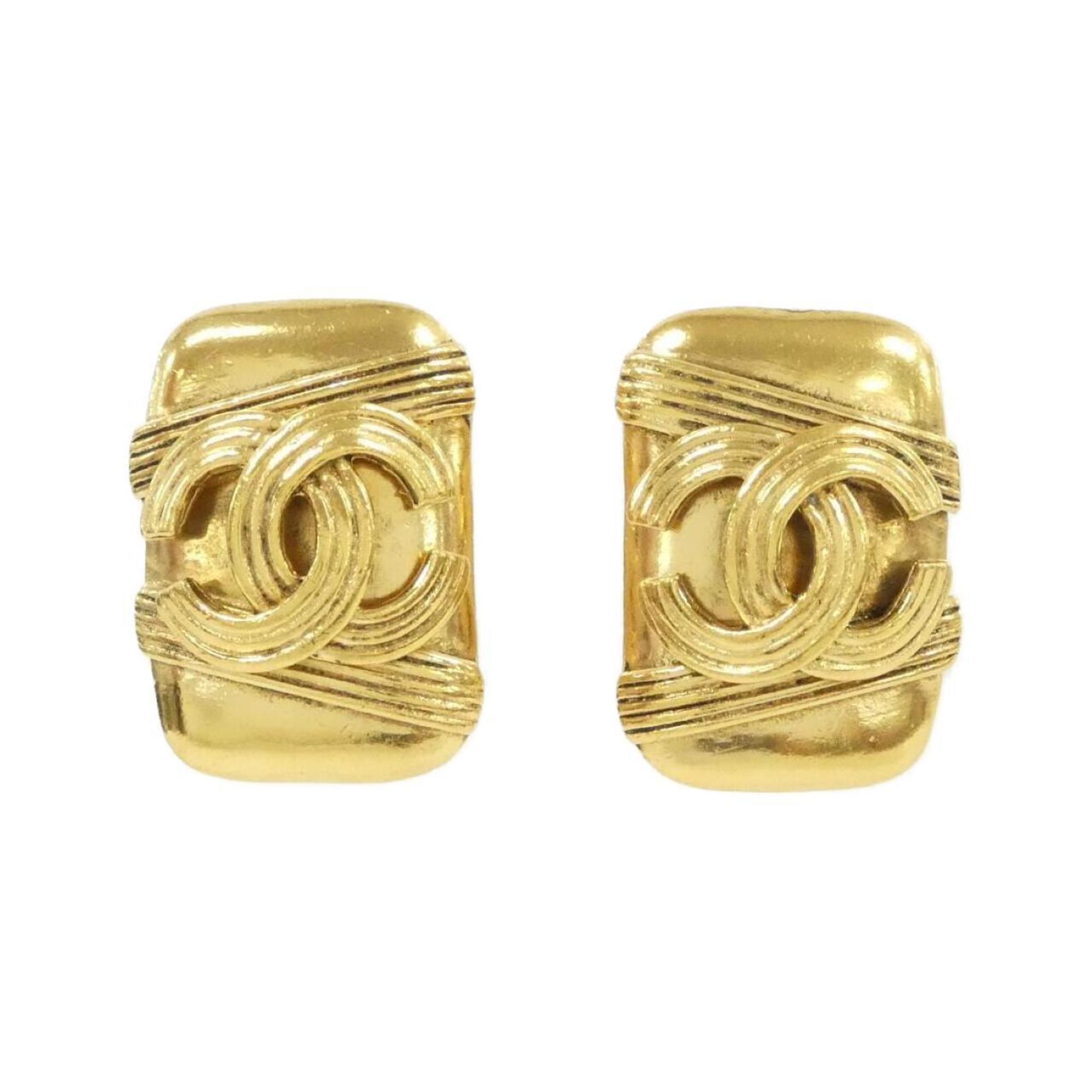Clip-On Earrings Clip-On Gold-Tone Metal