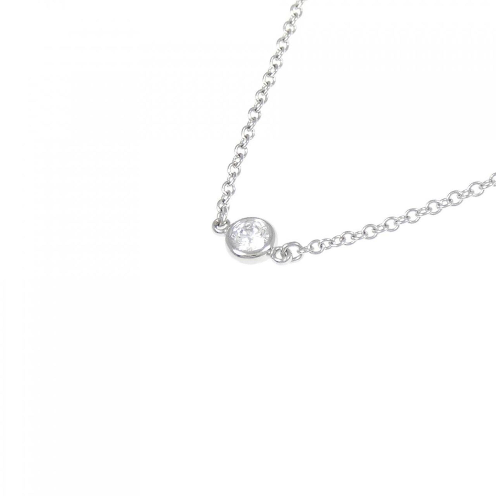 Elsa Peretti Diamonds By The Yard Pendant Necklace Platinum and Diamond