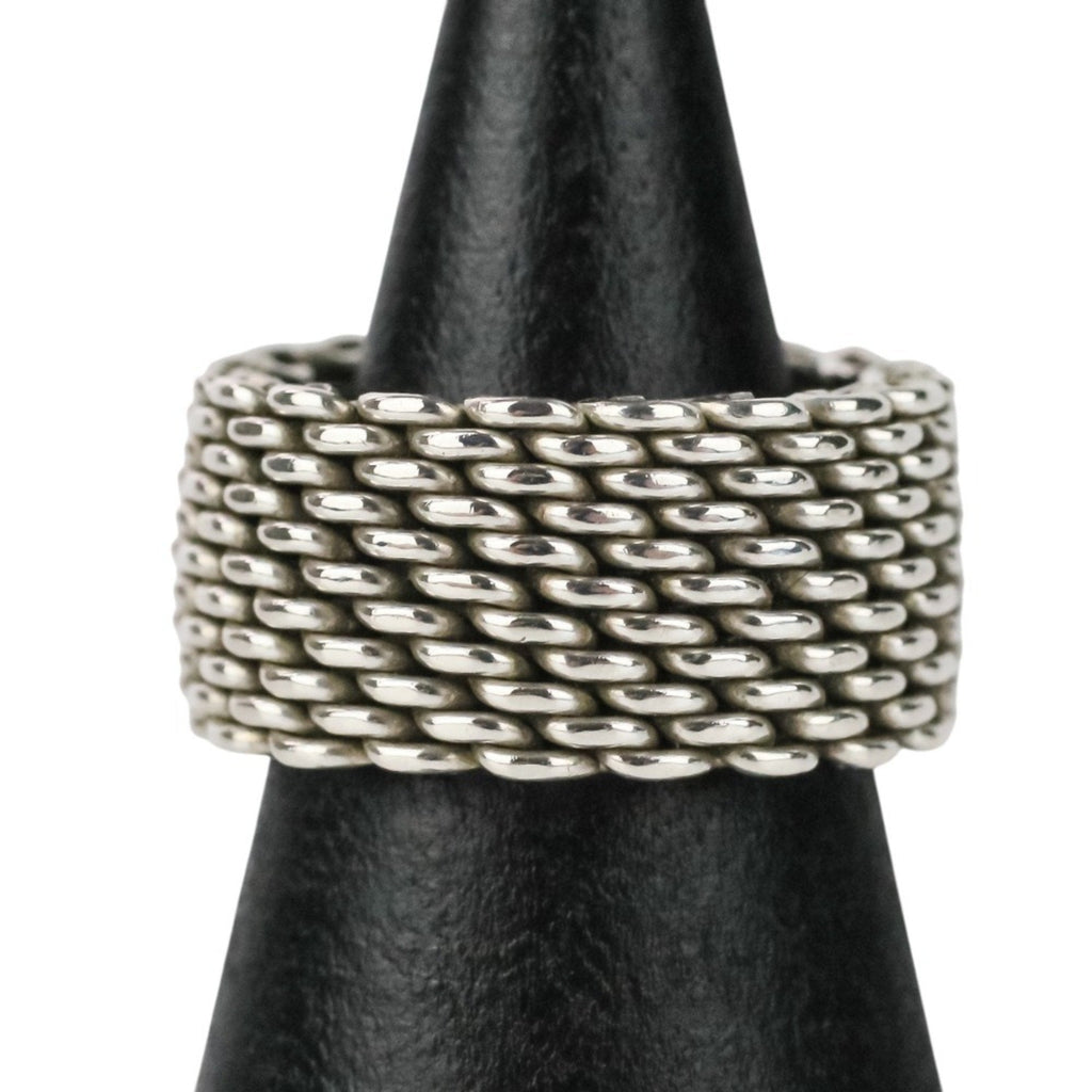 Somerset Mesh Ring Sterling Silver
