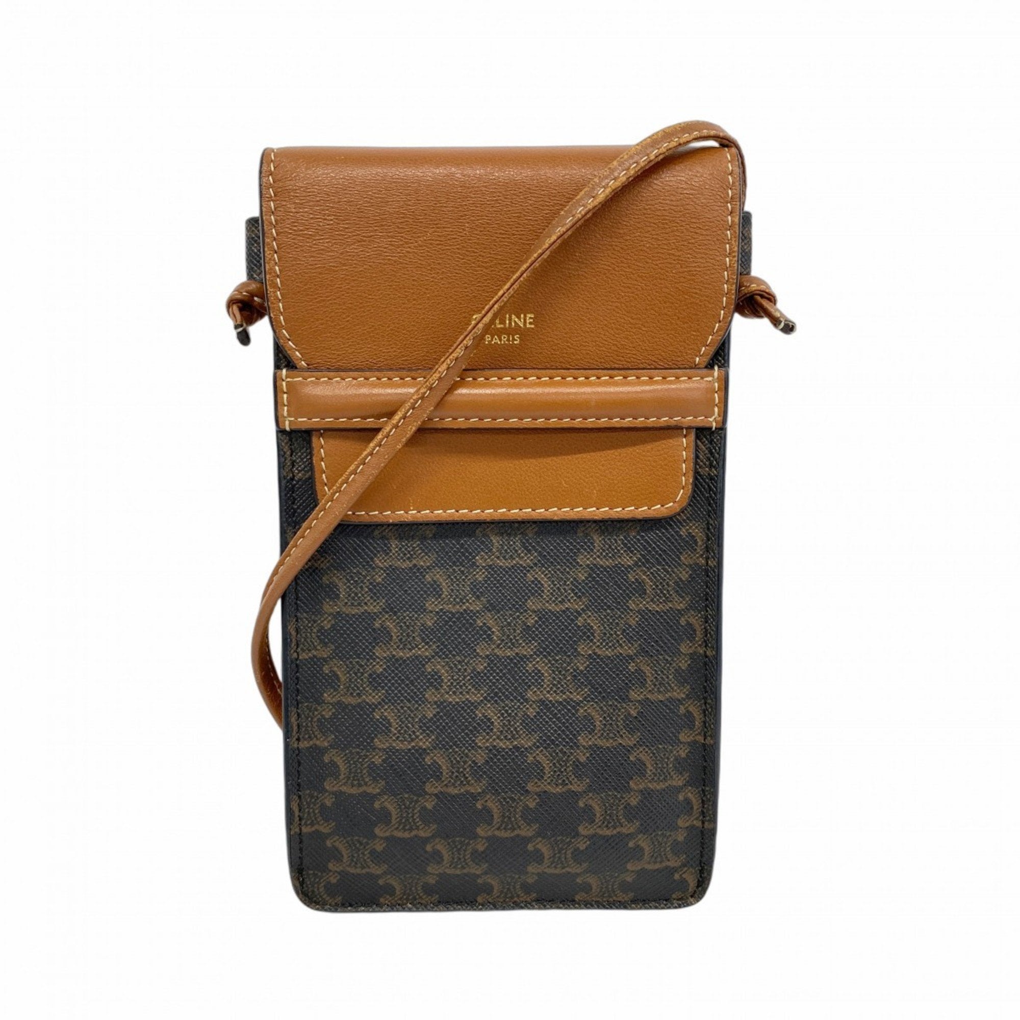 Wallet on Strap Triomphe Coated Canvas