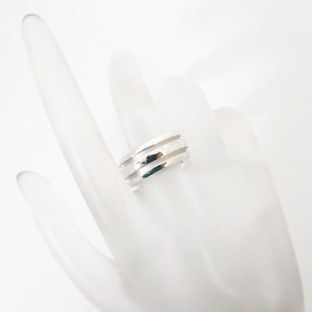 Double Line Band Ring Sterling Silver