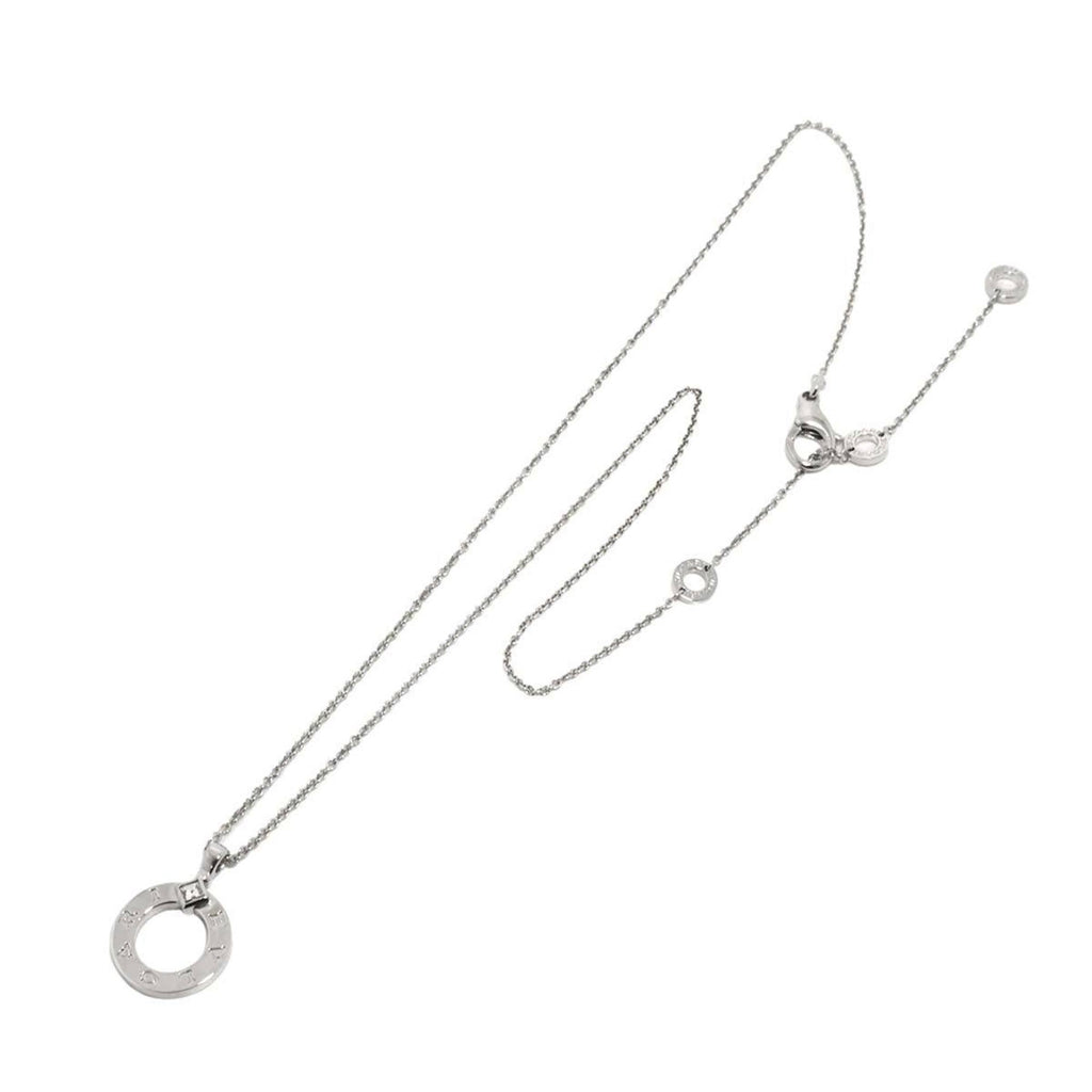 Pendant Necklace 18K White Gold 45cm