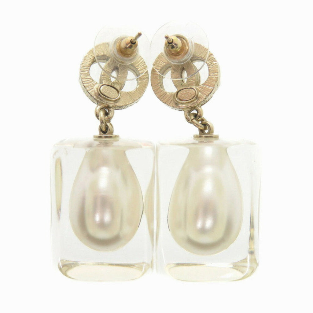 CC Logo Earrings Gold-Tone Metal