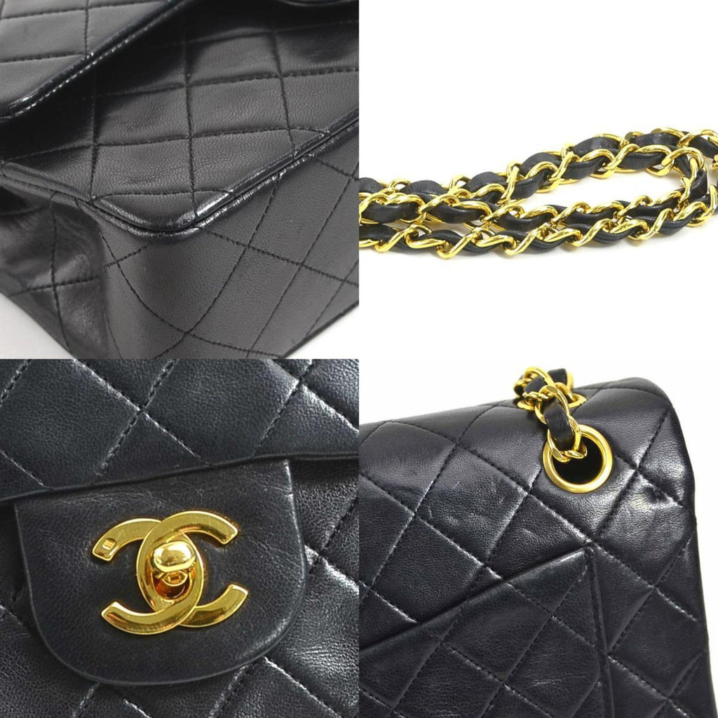 Vintage Classic Double Flap Bag Quilted Lambskin Small