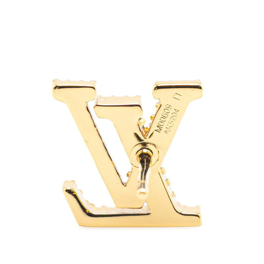 Earrings Rhinestone Gold-Tone Metal