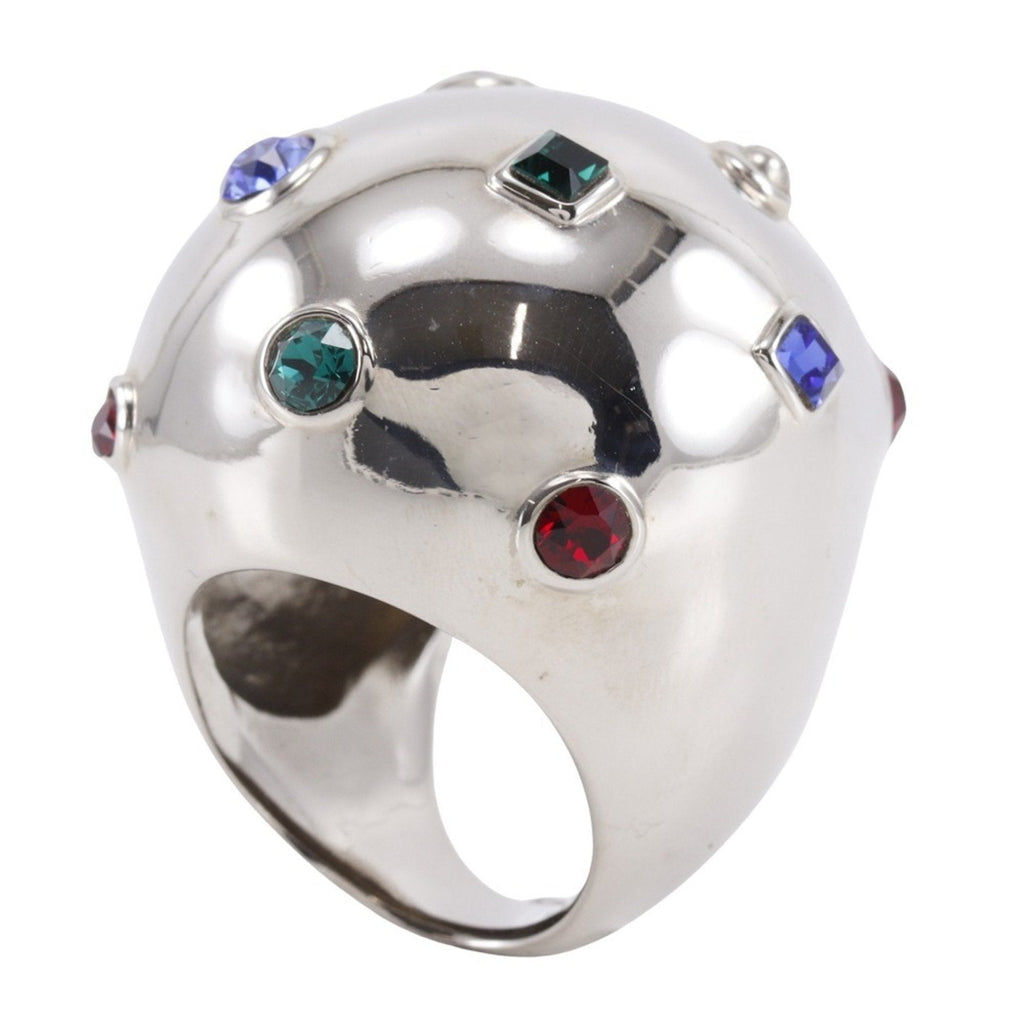 Bookle Dreille Ring with Rhinestone Multi-color