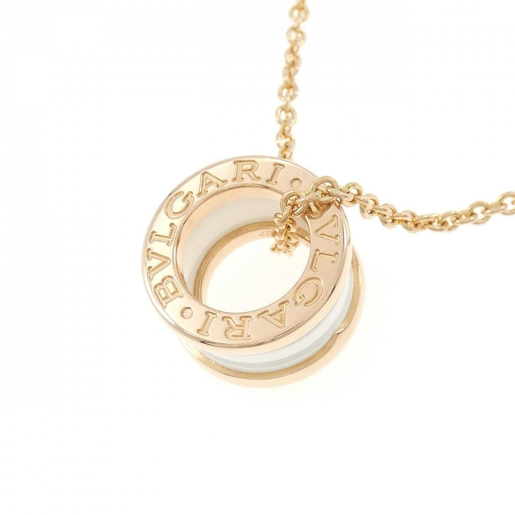 B.Zero1 Pendant Necklace Ceramic and Rose Gold