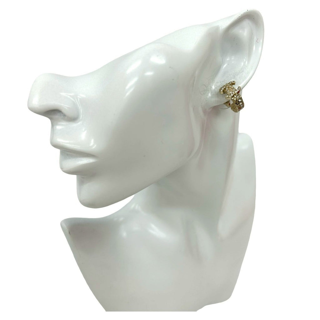 CC Logo Earrings Metal Gold-Tone Metal