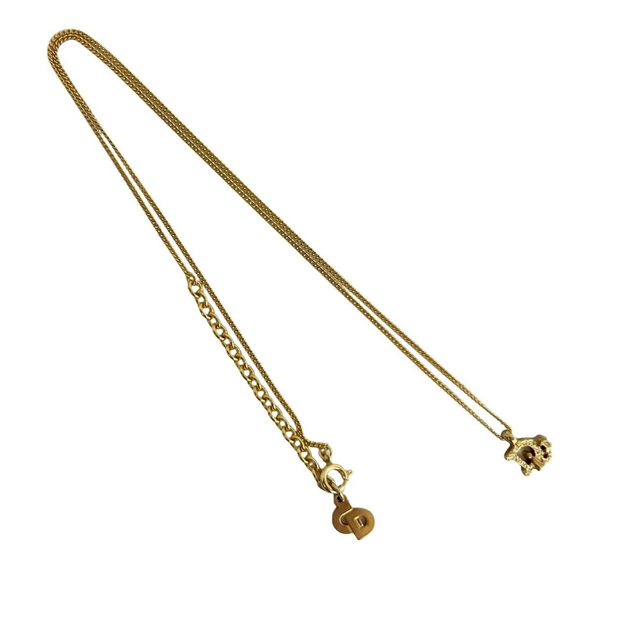 Motif Pendant Necklace Gold