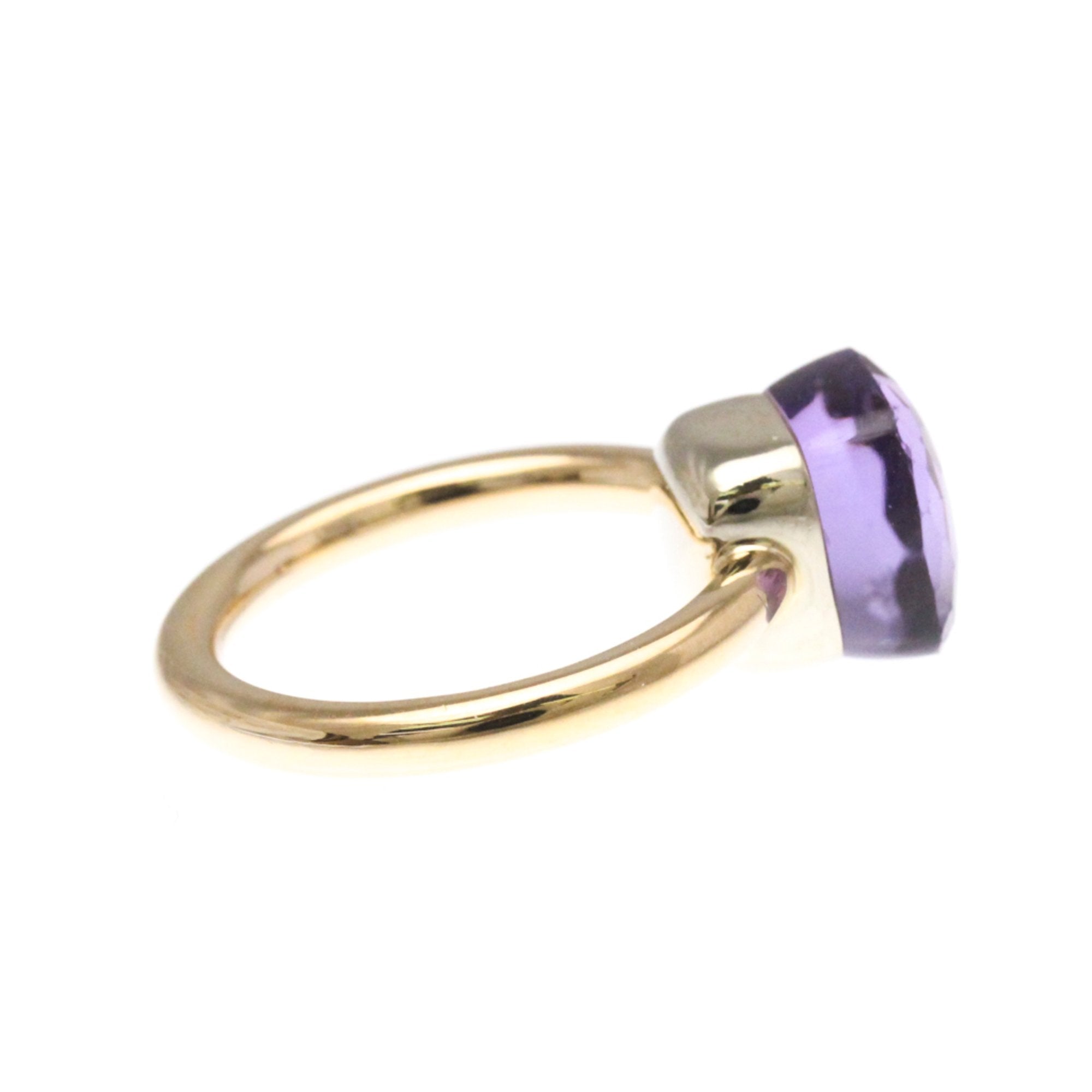 Band Ring 18K Rose Gold with Amethyst