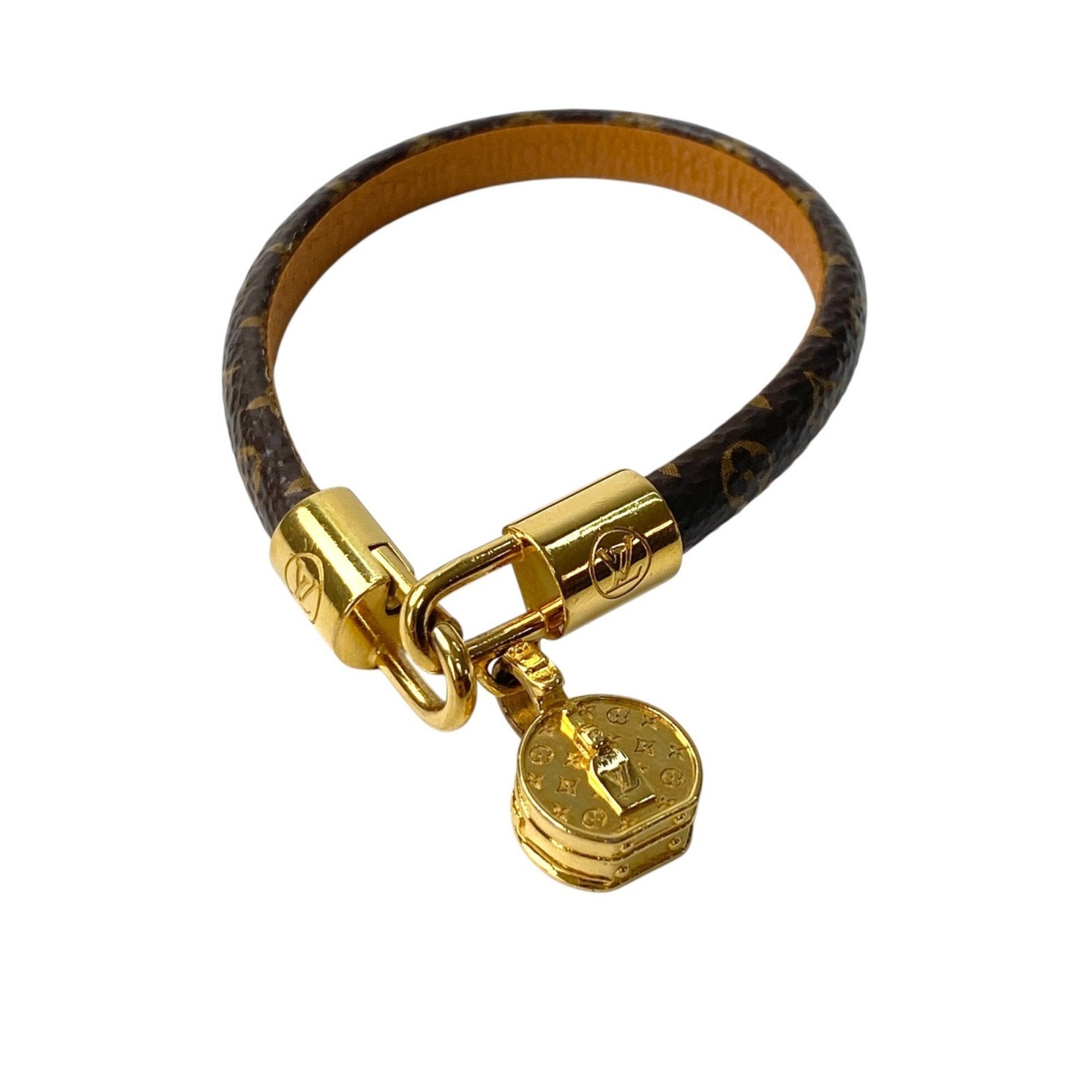 Bracelet Leather Brown and Gold